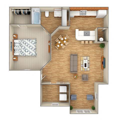 The Mimosa 11214 floor plan